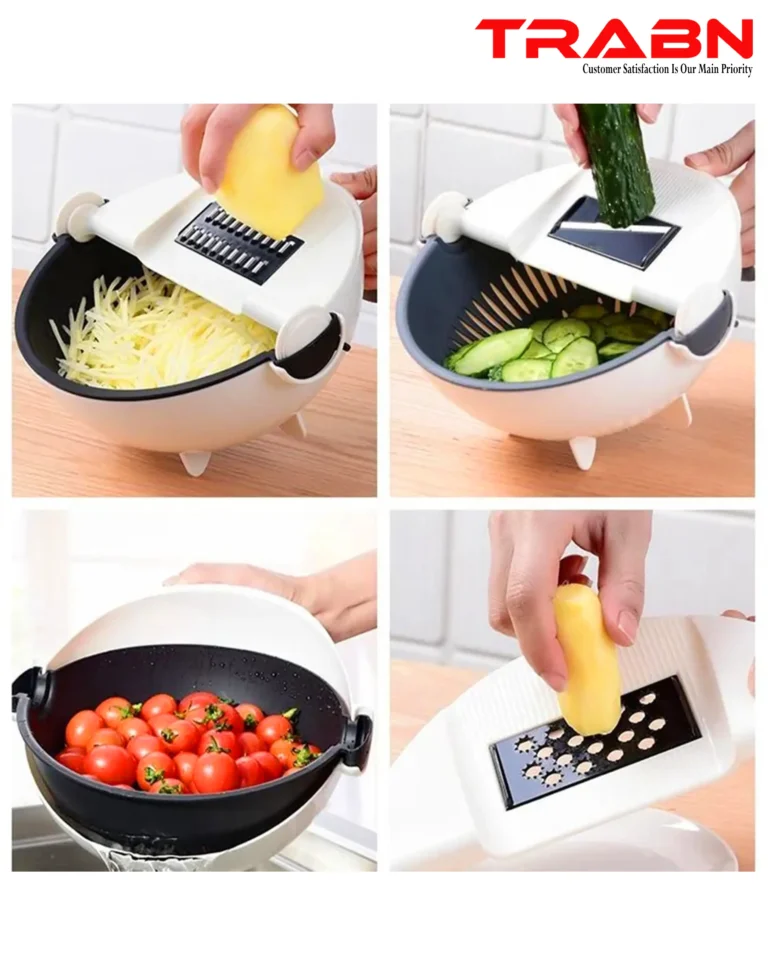 9-in-1 Vegetable Cutter With Drain Basket