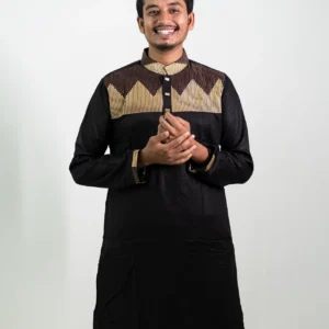 Premium Embroidery Panjabi Black