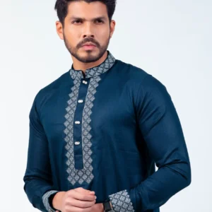 Mens Platinum Embroidery Panjabi-19499P