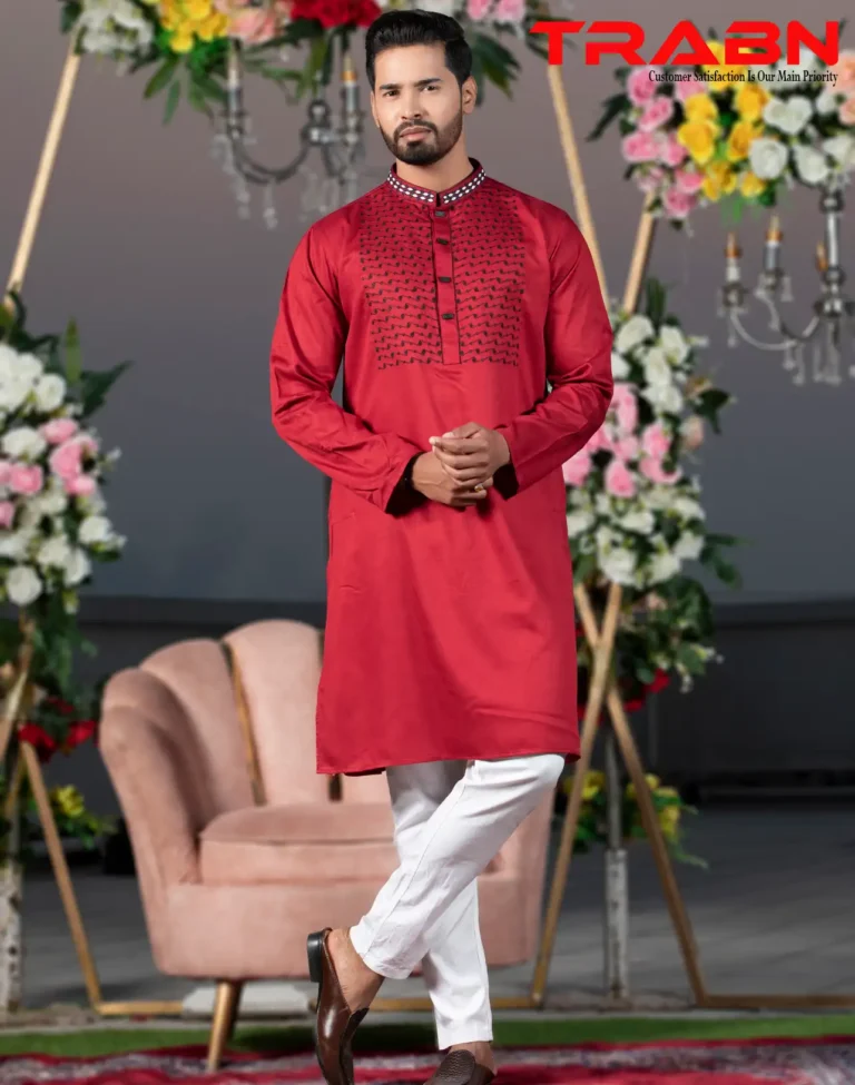 Mens Premium Embroidery Panjabi-19474P