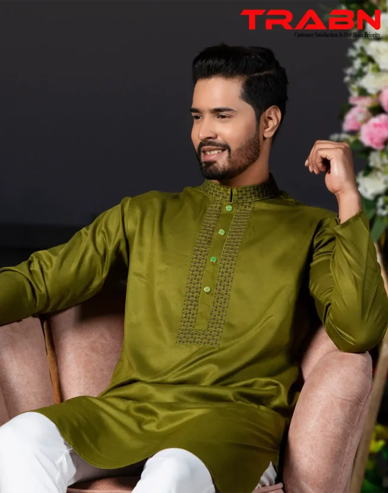 Mens Premium Embroidery Panjabi-19476P