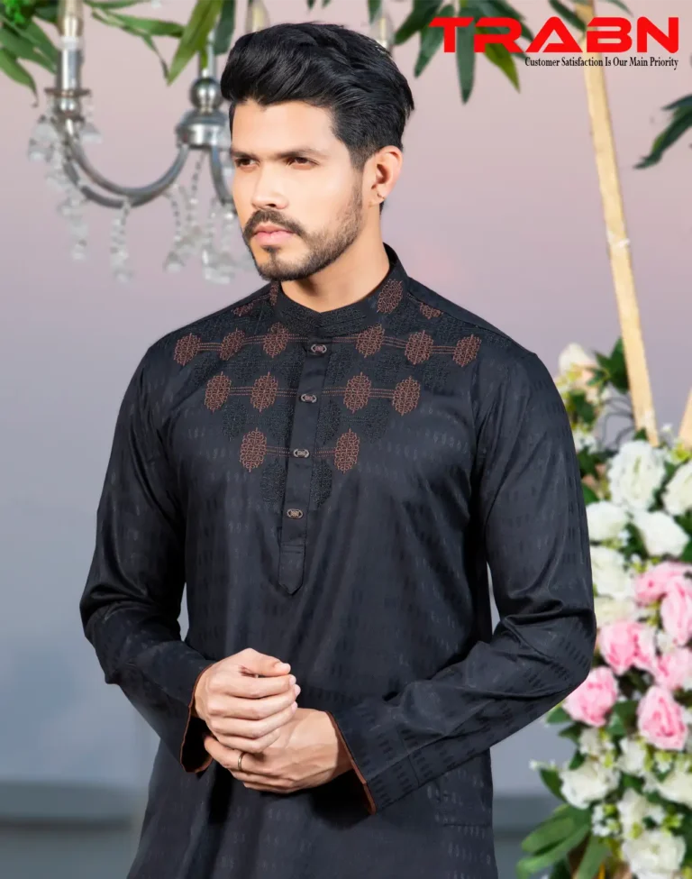 Mens Premium Embroidery Panjabi-19496P