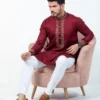 Mens Platinum Embroidery Panjabi-19500P