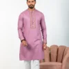 Mens Platinum Embroidery Panjabi-19501P