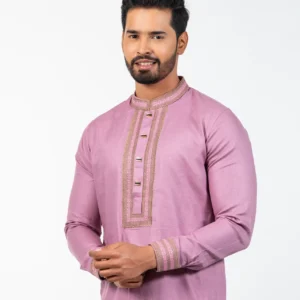 Mens Platinum Embroidery Panjabi-19501P