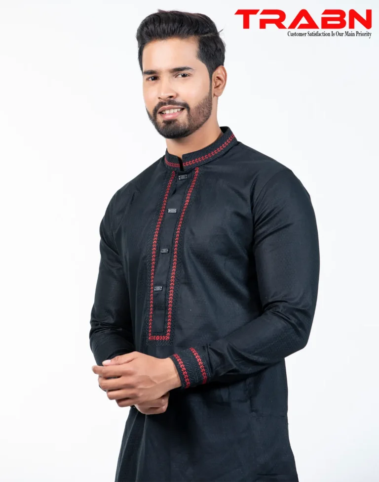 Mens Platinum Embroidery Panjabi-19510P