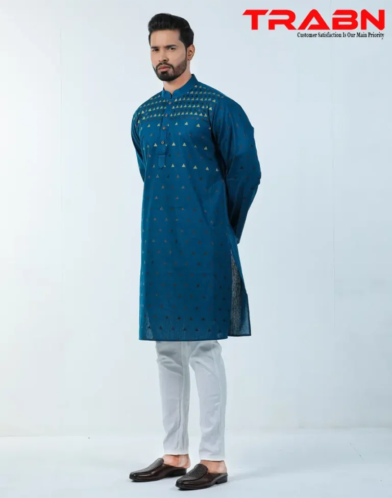 Mens Premium Printed Panjabi-19535P