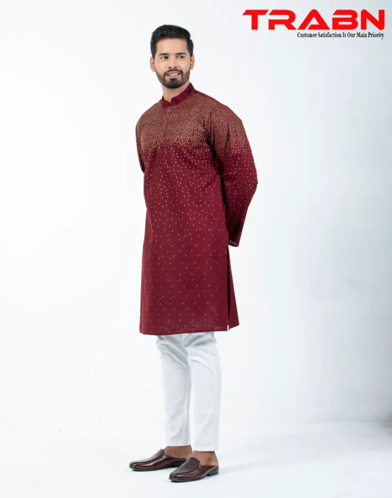 Mens Premium Printed Panjabi-19538P