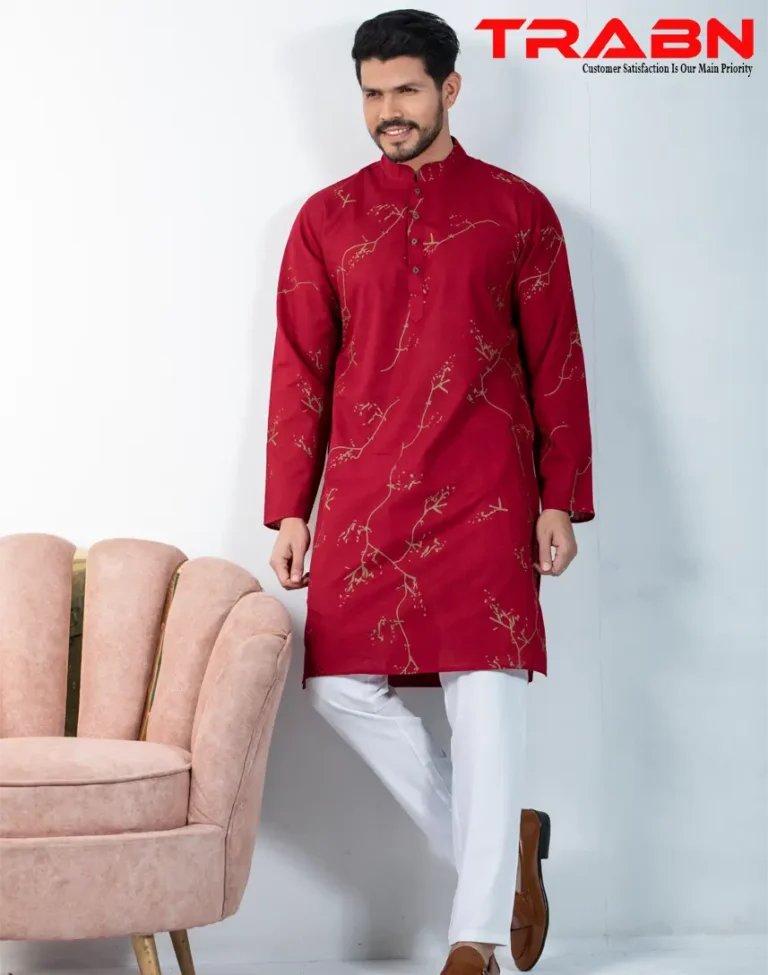 Mens Premium Printed Panjabi-19540P