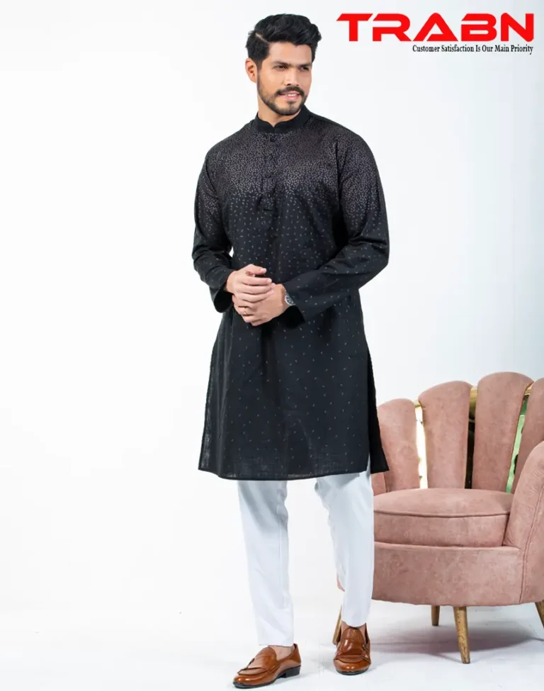 Mens Premium Printed Panjabi-19537P