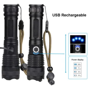 Rechargeable-Waterproof-LED-Zoom-USB-Light